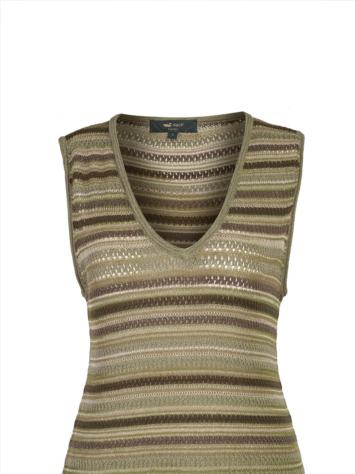 Vestido Algodón Mujer Meadow Verde Rockford