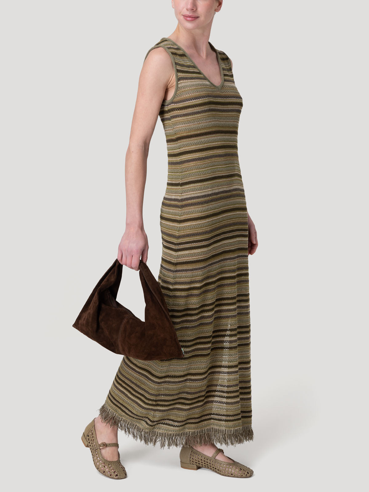 Vestido Algodón Mujer Meadow Verde Rockford