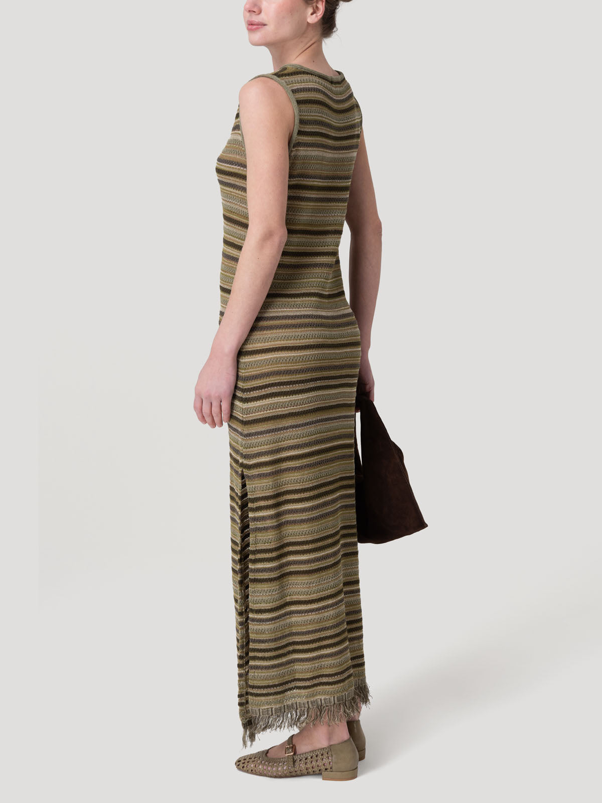 Vestido Algodón Mujer Meadow Verde Rockford
