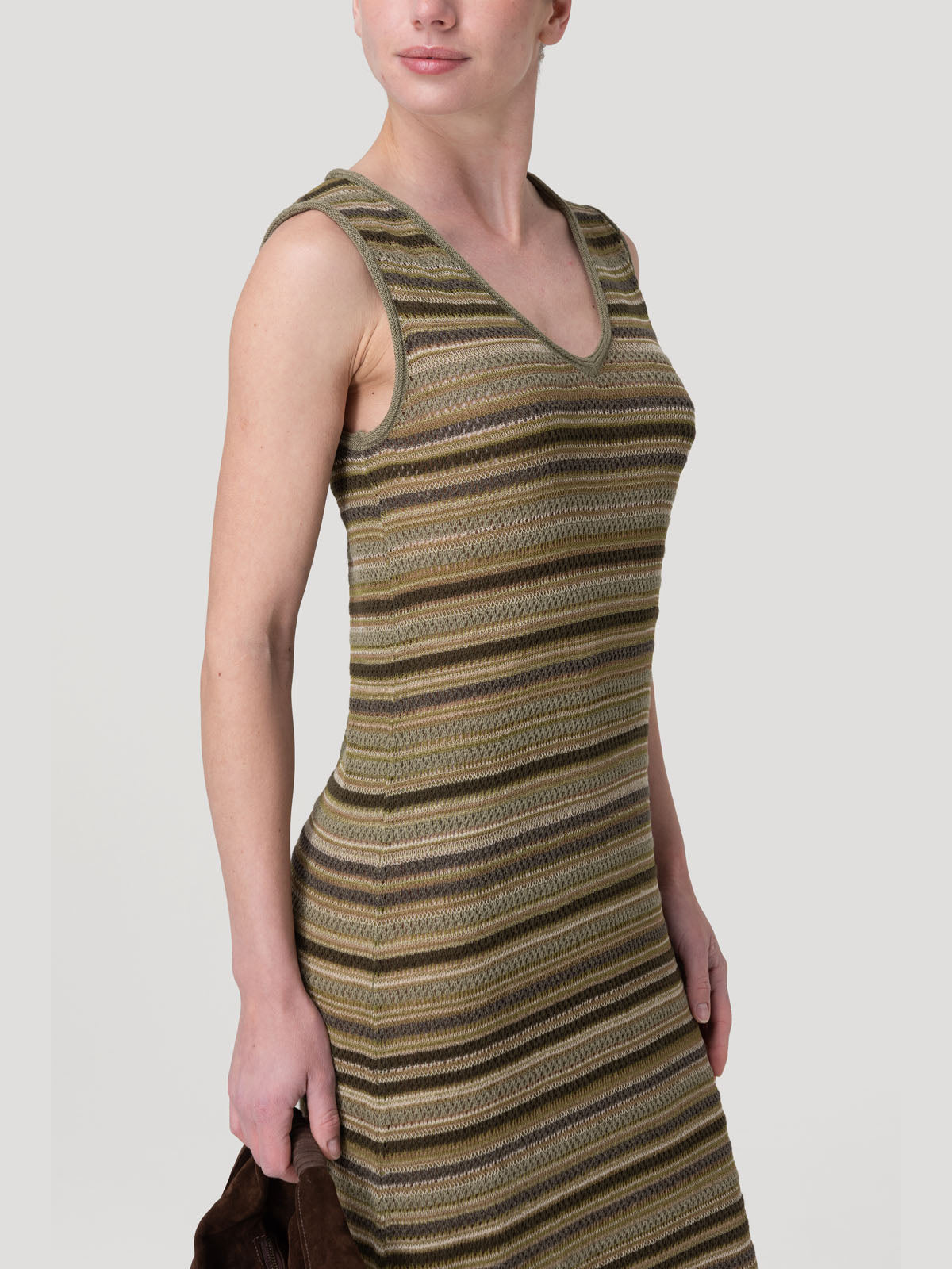 Vestido Algodón Mujer Meadow Verde Rockford