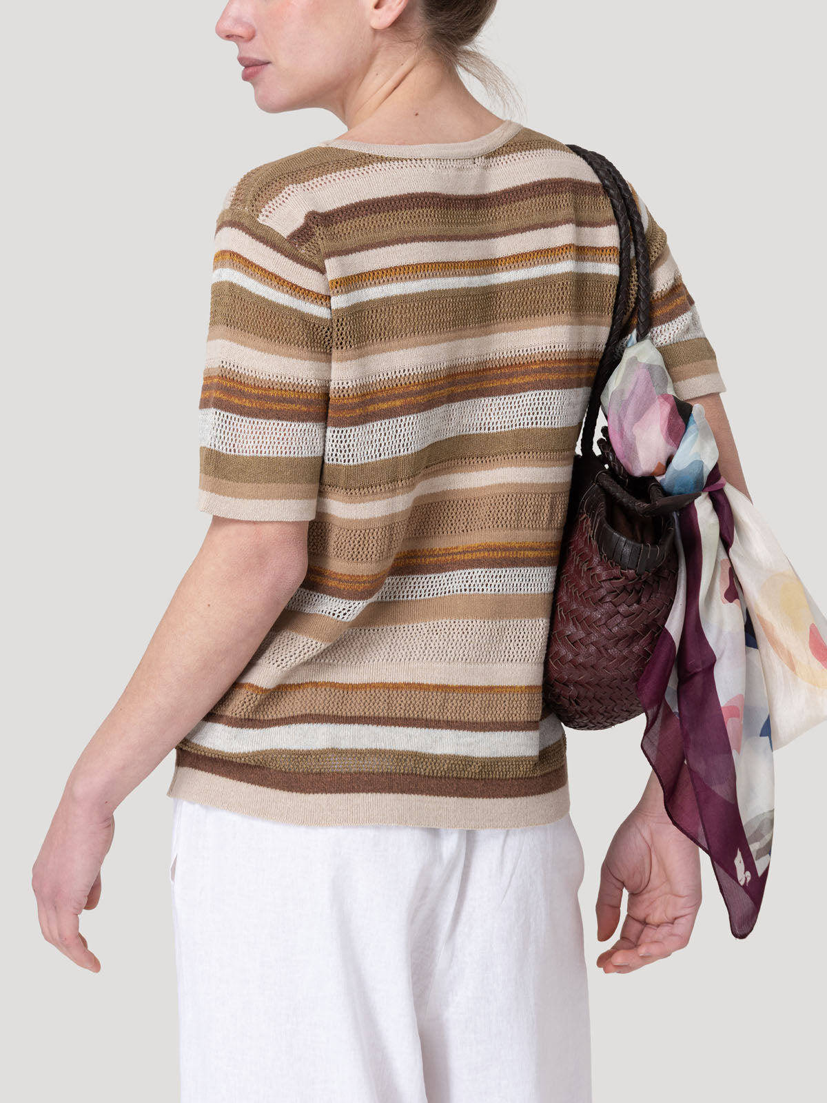Polera Algodón Orgánico Mujer Marova Café Rockford