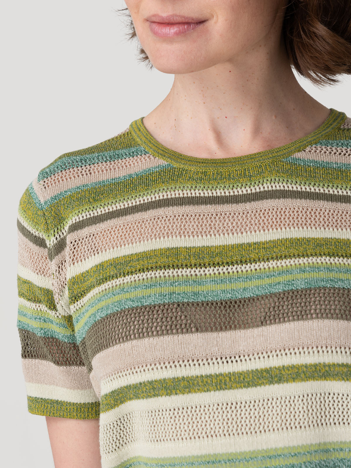 Polera Algodón Orgánico Mujer Marova Verde Rockford