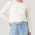 Sweater Algodón Orgánico Mujer Ignara Beige Rockford