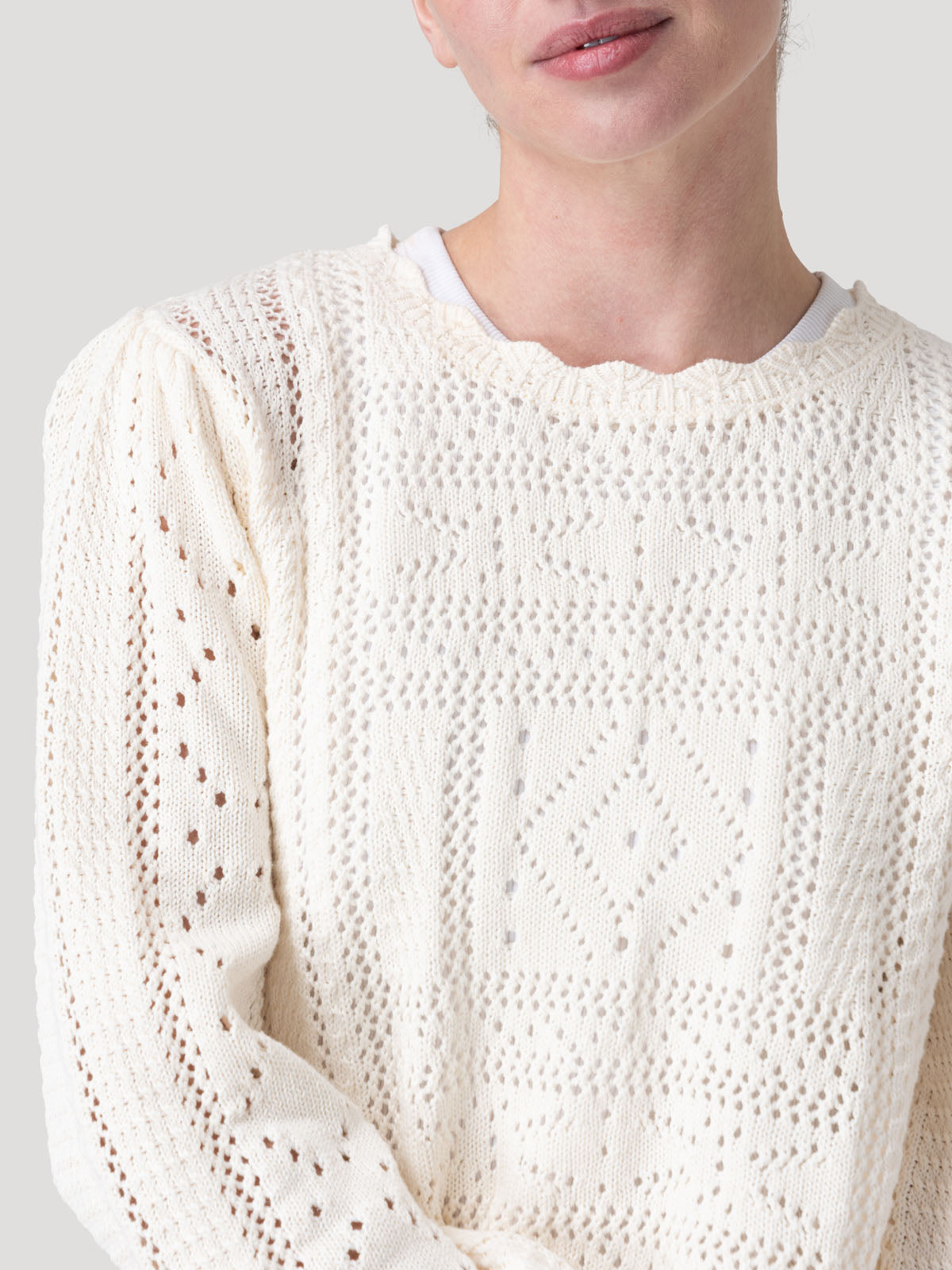 Sweater Algodón Orgánico Mujer Ignara Beige Rockford