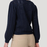 Sweater Algodón Orgánico Mujer Ignara Azul Rockford