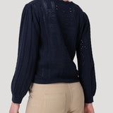 Sweater Algodón Orgánico Mujer Ignara Azul Rockford