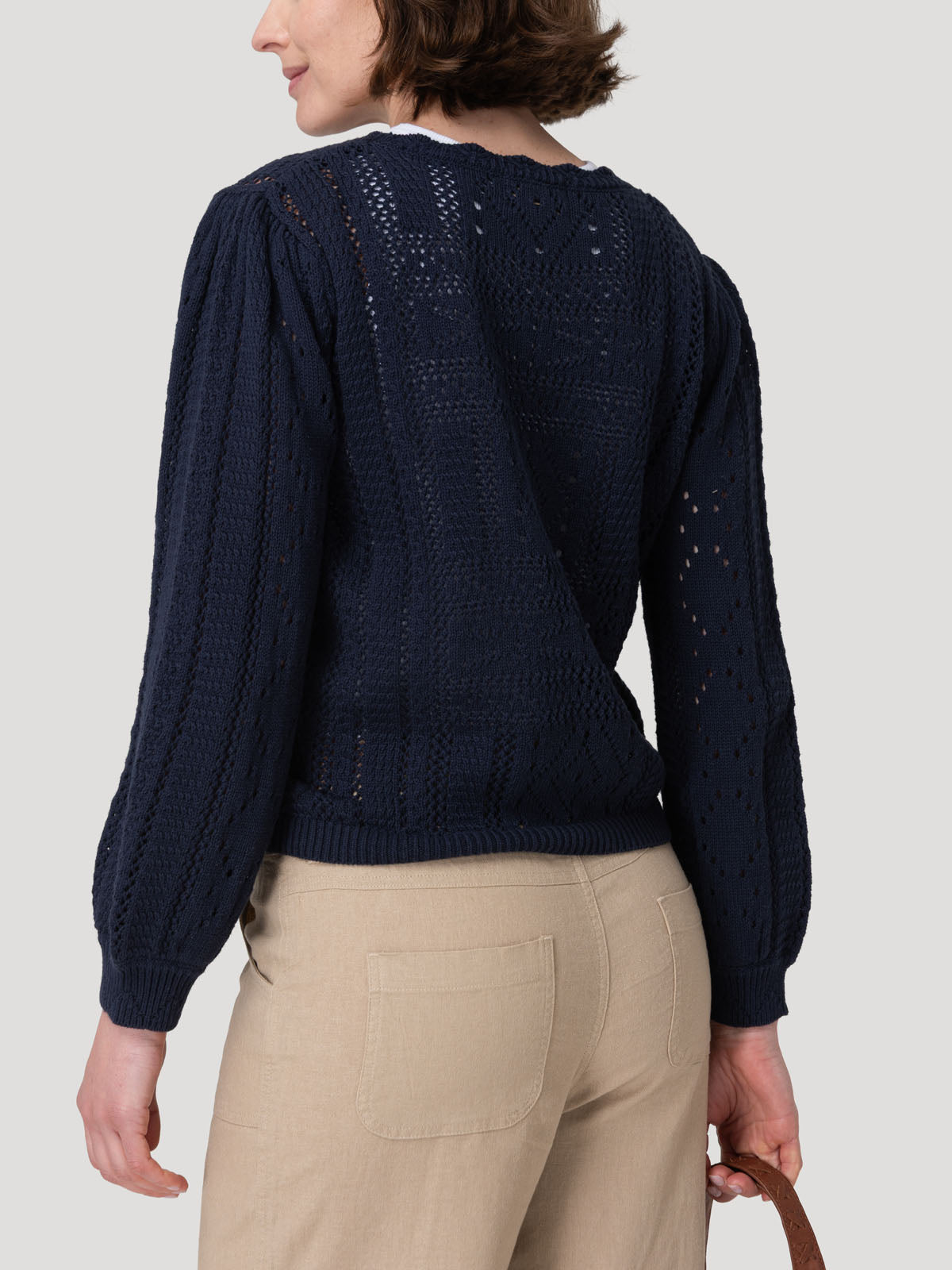 Sweater Algodón Orgánico Mujer Ignara Azul Rockford