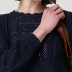 Sweater Algodón Orgánico Mujer Ignara Azul Rockford