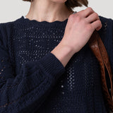 Sweater Algodón Orgánico Mujer Ignara Azul Rockford