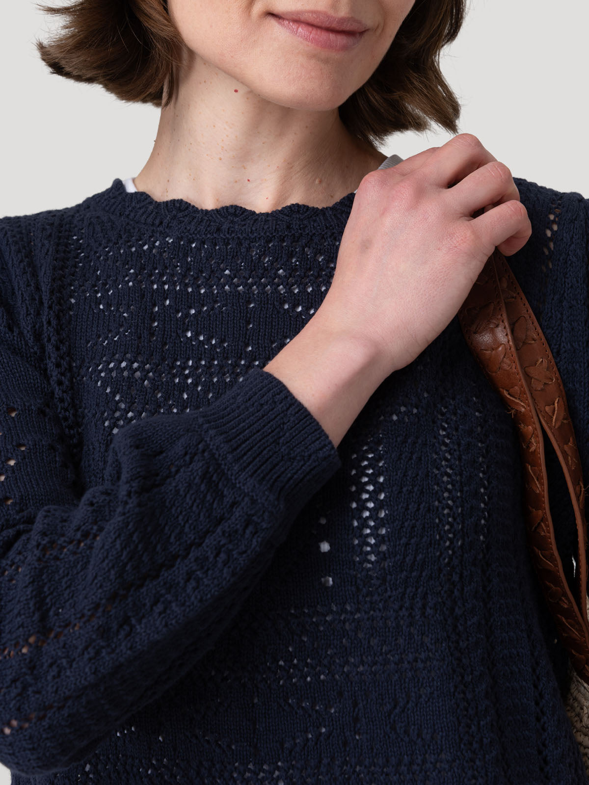 Sweater Algodón Orgánico Mujer Ignara Azul Rockford