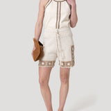 Short Algodón Orgánico Mujer Coast Beige Rockford