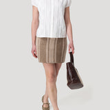 Falda Algodón Orgánico Mujer Nerevia Beige Rockford