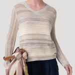 Sweater Algodón Mujer Glint Beige Rockford