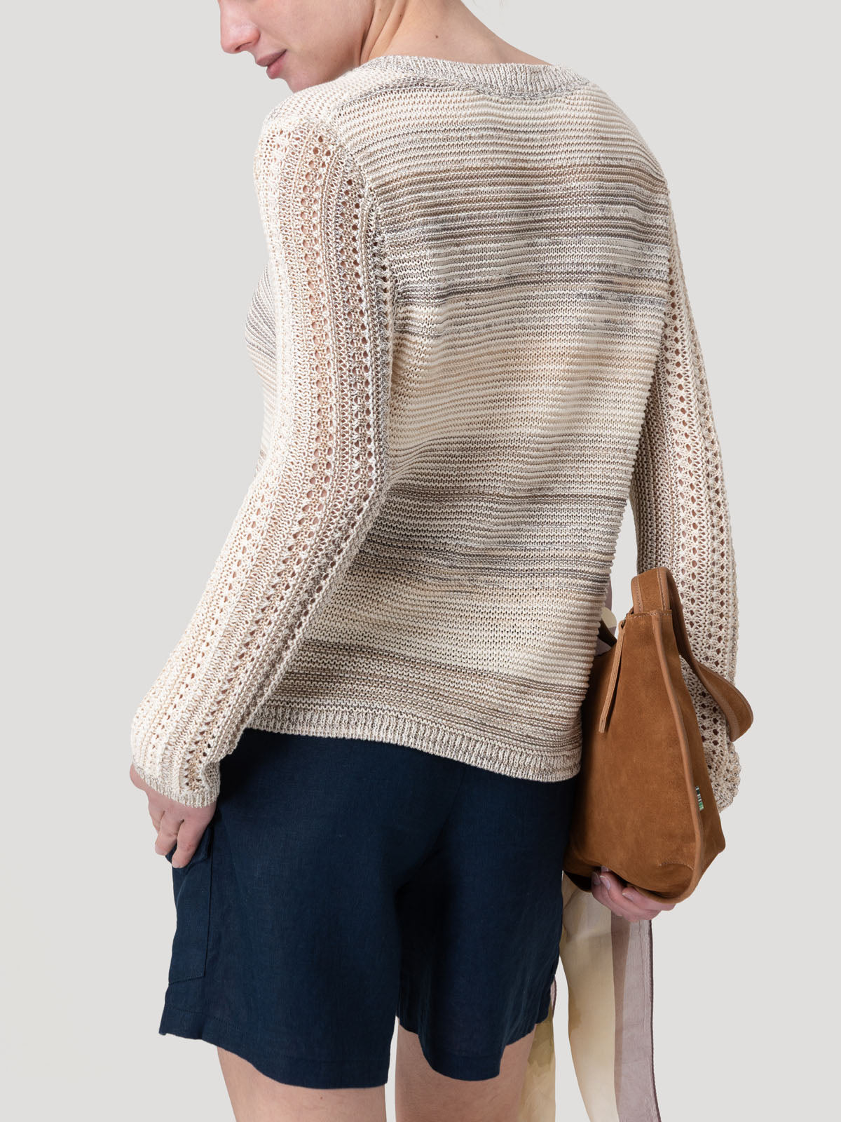 Sweater Algodón Mujer Glint Beige Rockford