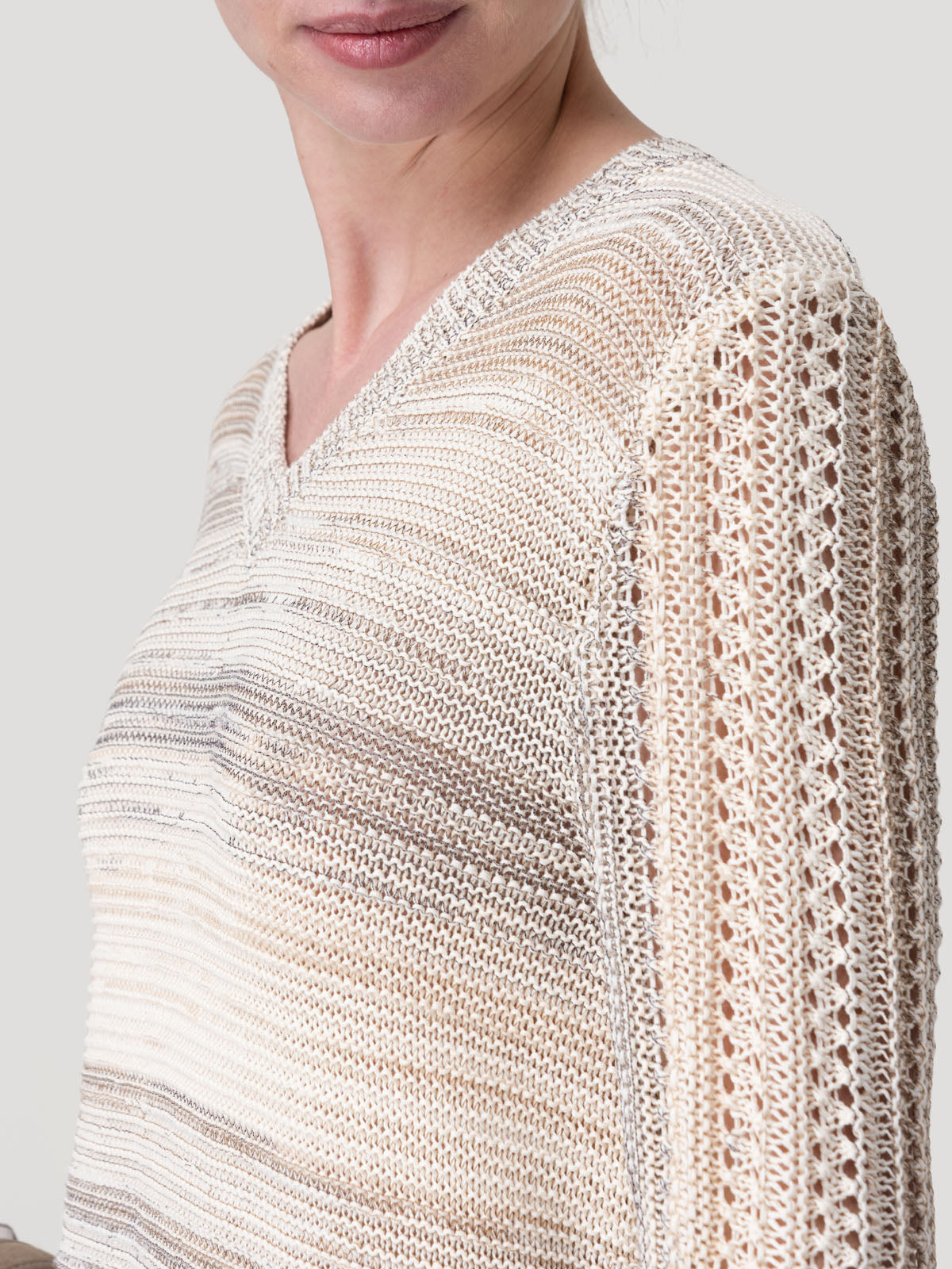 Sweater Algodón Mujer Glint Beige Rockford