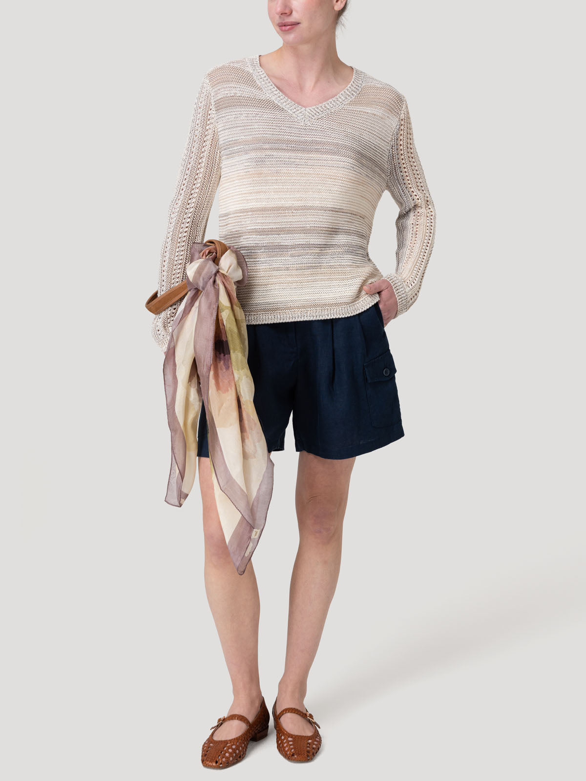 Sweater Algodón Mujer Glint Beige Rockford