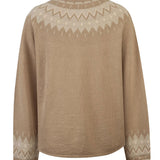 Sweater Lino Mujer Andros Café Rockford