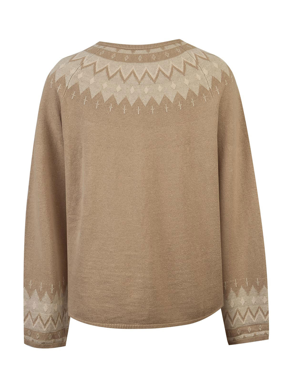 Sweater Lino Mujer Andros Café Rockford