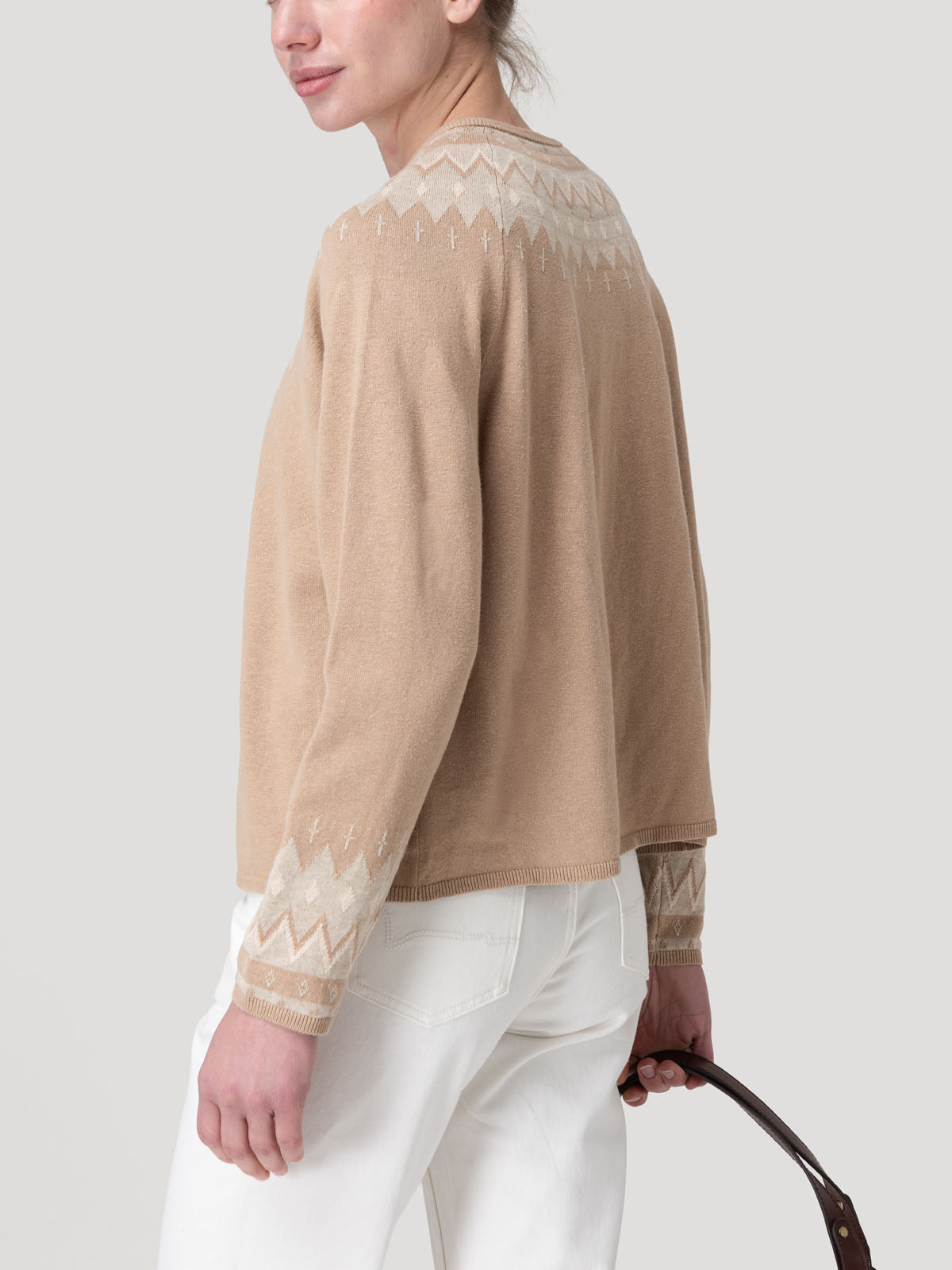 Sweater Lino Mujer Andros Café Rockford