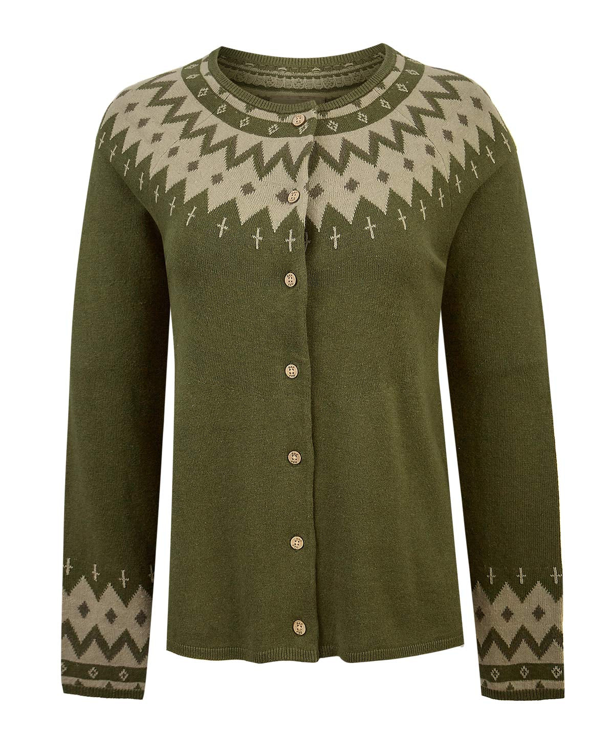 Sweater Lino Mujer Andros Verde Rockford