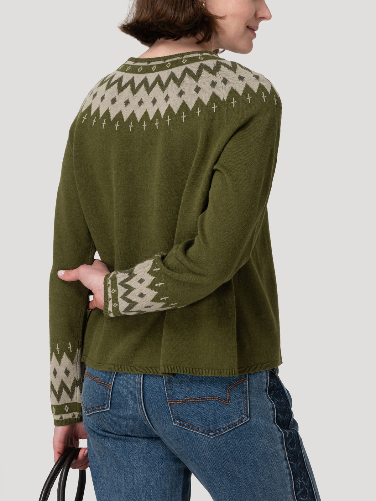 Sweater Lino Mujer Andros Verde Rockford