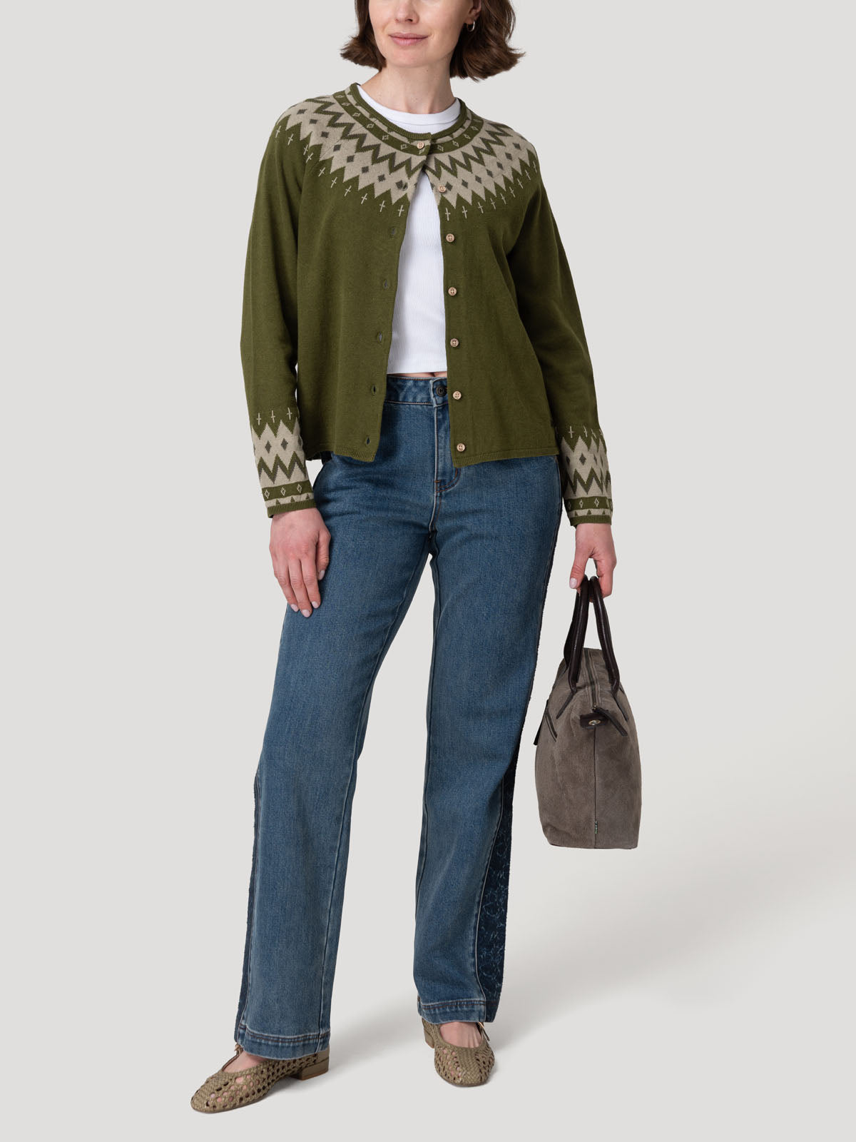 Sweater Lino Mujer Andros Verde Rockford
