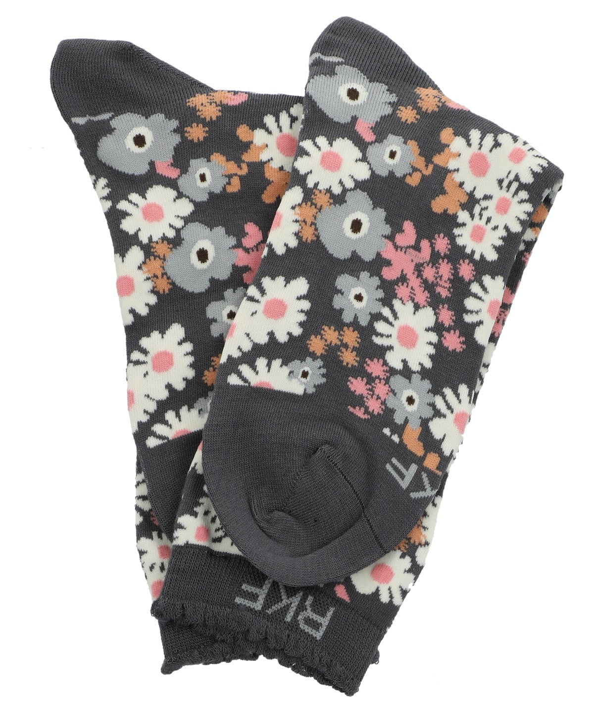 Calcetin Bambú Mujer C St Flowers Gris Rockford