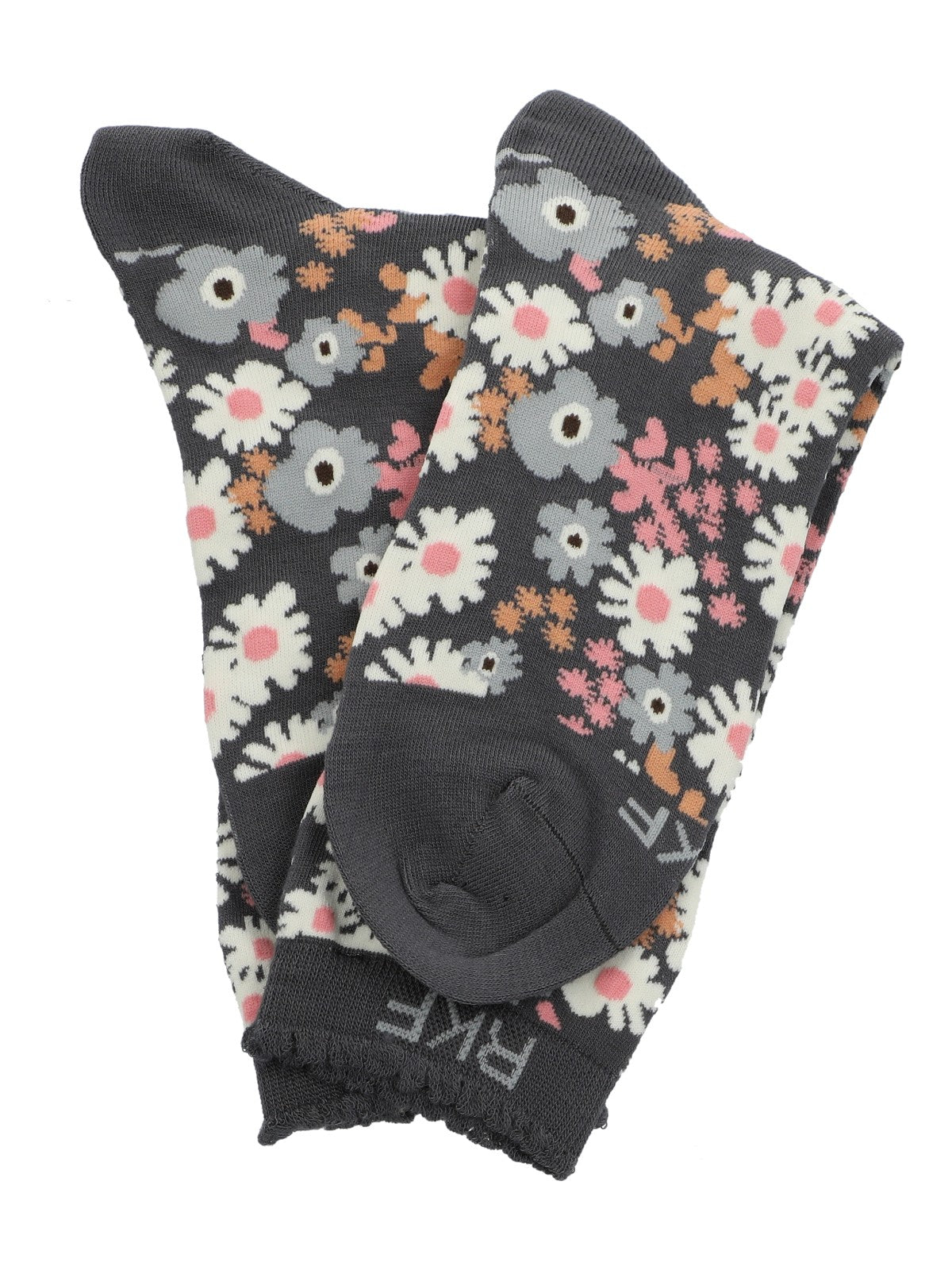 Calcetin Bambú Mujer C St Flowers Gris Rockford