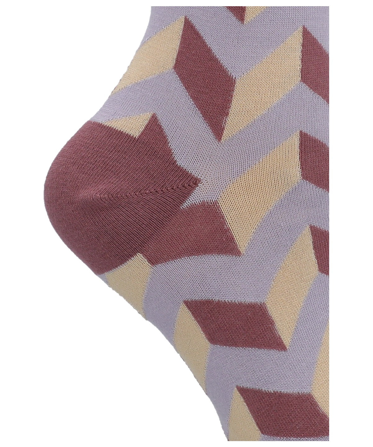 Calcetin Bambú Mujer C Zigzag Morado Rockford