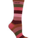 Calcetin Bambú Mujer C Block Rosado Rockford