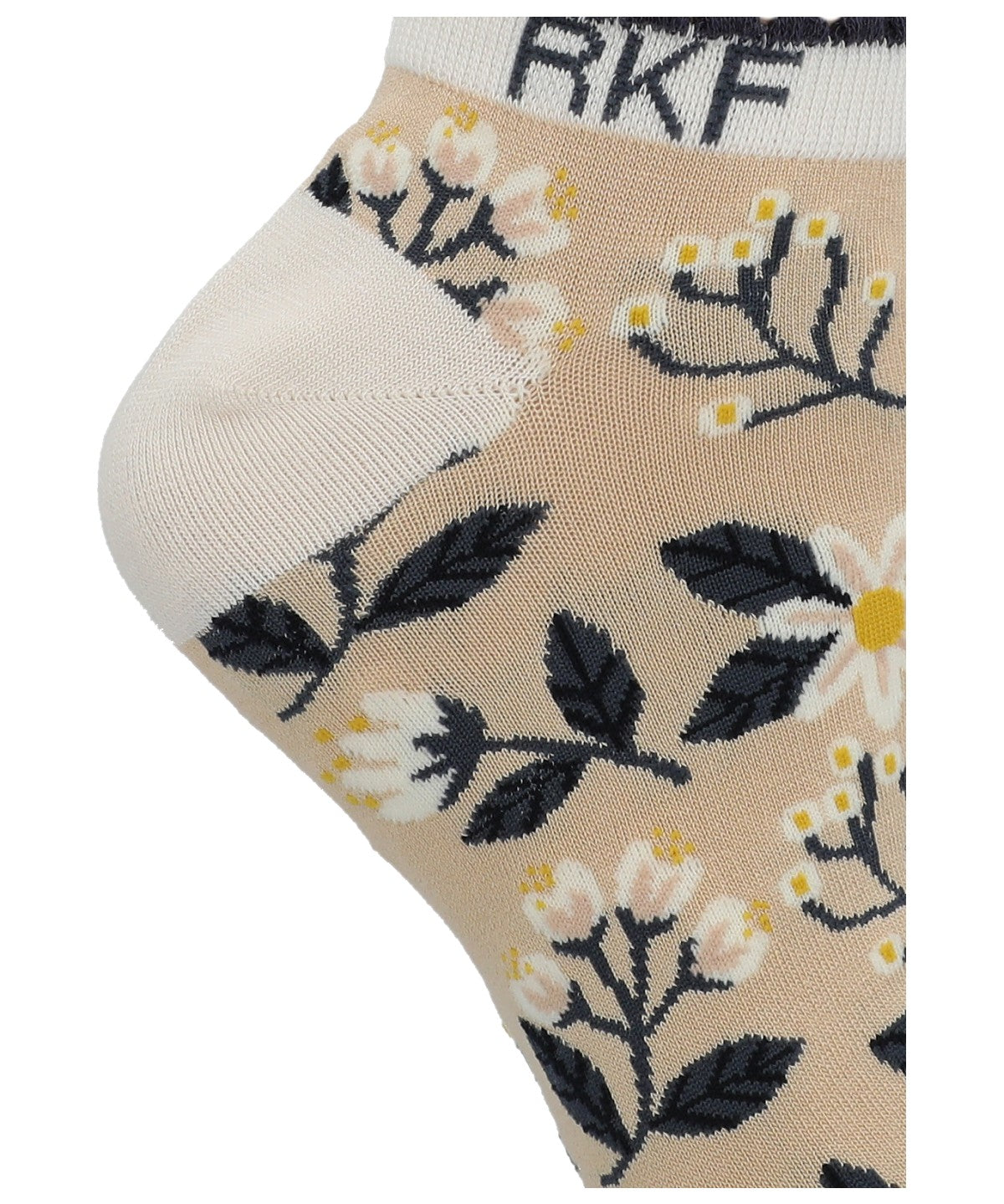 Calcetin Bambú Mujer Ped St Flower Beige/Crudo Rockford