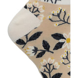 Calcetin Bambú Mujer Ped St Flower Beige/Crudo Rockford