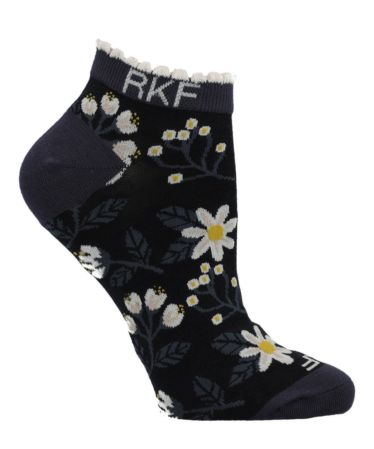 Calcetin Bambú Mujer Ped St Flower Azul Rockford