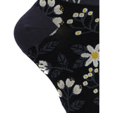 Calcetin Bambú Mujer Ped St Flower Azul Rockford