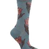 Calcetin Bambú Mujer C St Lotus Azul Rockford