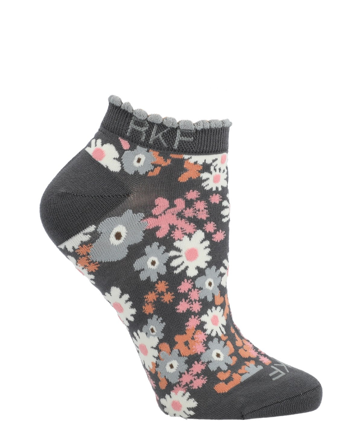 Calcetín Bambú Mujer Ped St Flower Gris Rockford