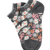 Calcetín Bambú Mujer Ped St Flower Gris Rockford