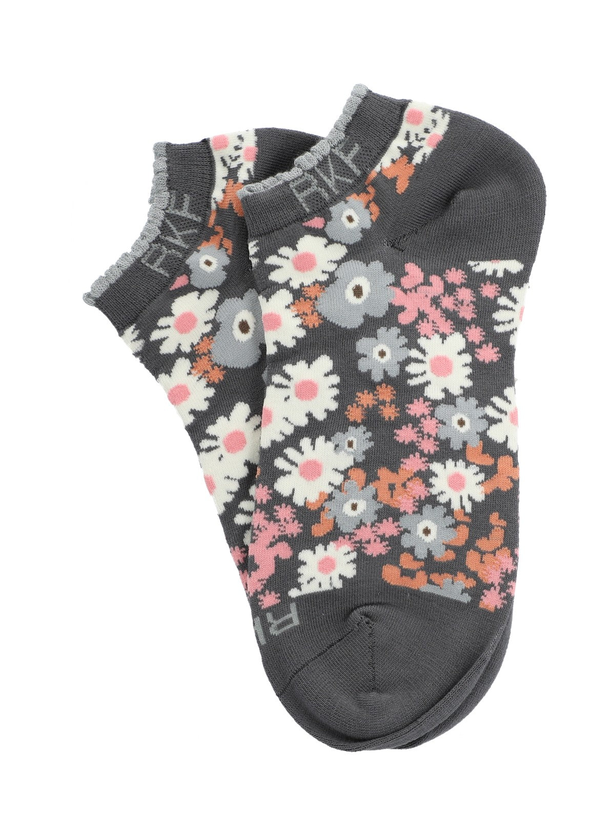 Calcetín Bambú Mujer Ped St Flower Gris Rockford