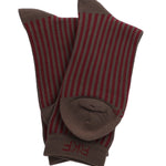 Calcetín Bambú Mujer C Stripes Burdeo Rockford