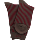 Calcetín Bambú Mujer C Stripes Burdeo Rockford