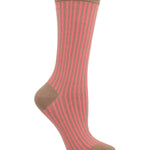 Calcetín Bambú Mujer C Stripes Rosado Rockford