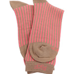 Calcetín Bambú Mujer C Stripes Rosado Rockford