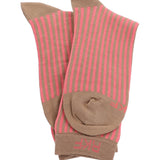 Calcetín Bambú Mujer C Stripes Rosado Rockford