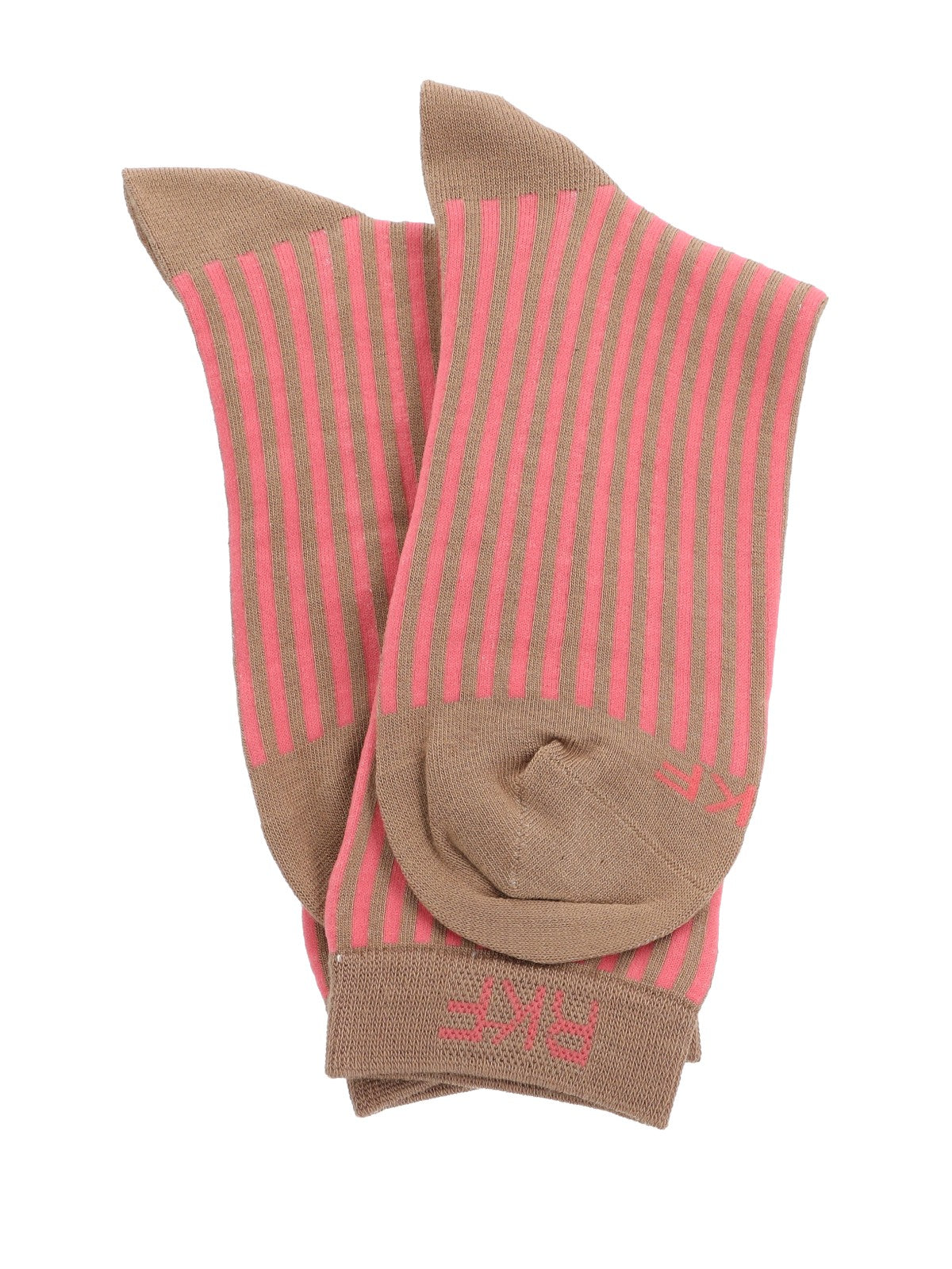 Calcetín Bambú Mujer C Stripes Rosado Rockford