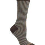 Calcetín Bambú Mujer C Stripes Turquesa Rockford