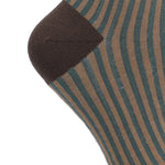Calcetín Bambú Mujer C Stripes Turquesa Rockford