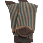 Calcetín Bambú Mujer C Stripes Turquesa Rockford