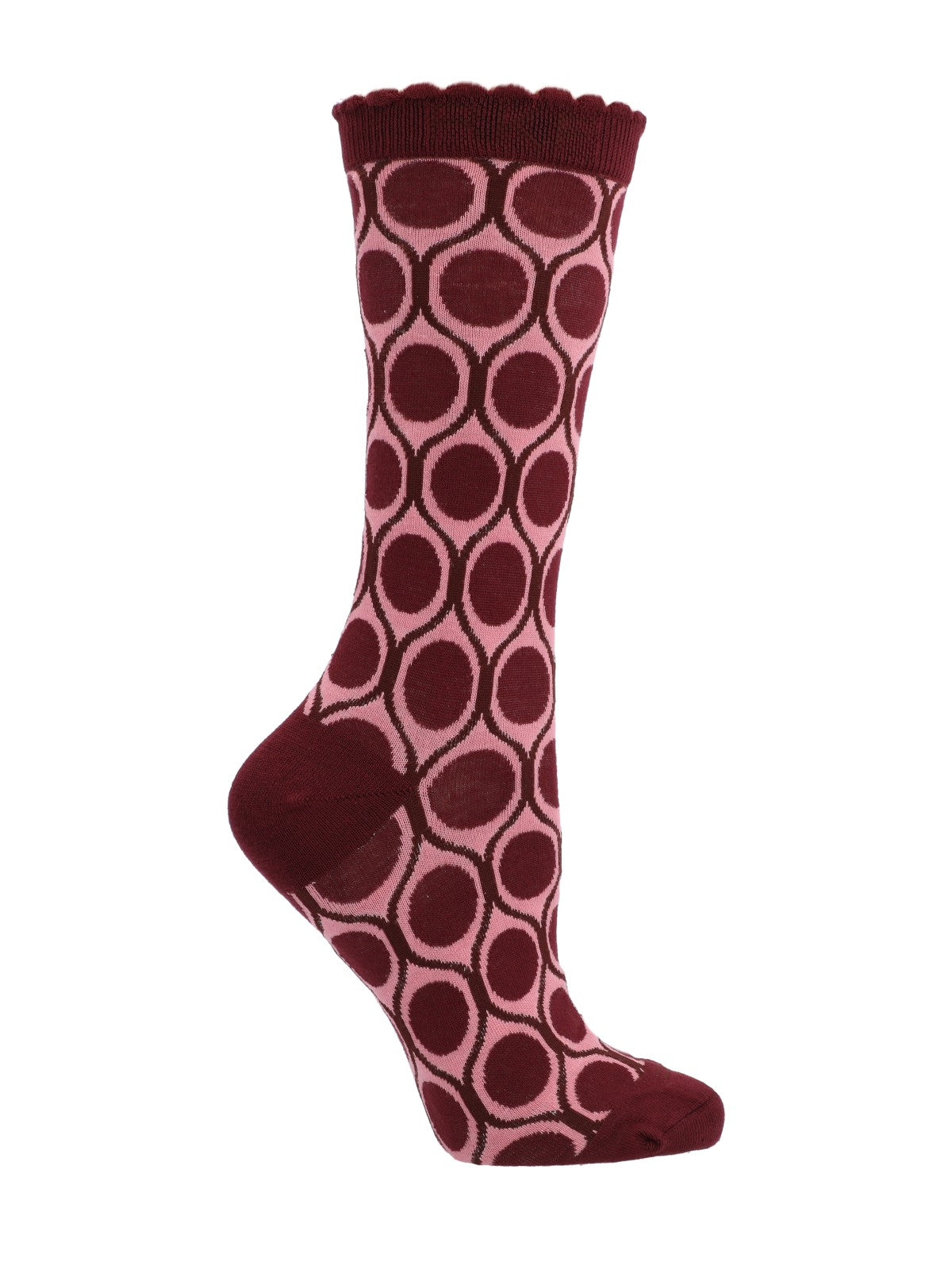 Calcetín Bambú Mujer C St Dots Burdeo Rockford