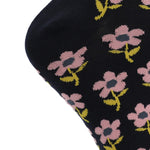 Calcetín Bambú Mujer C Flores Azul Oscuro Rockford