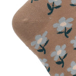 Calcetín Bambú Mujer C Flores Beige Rockford